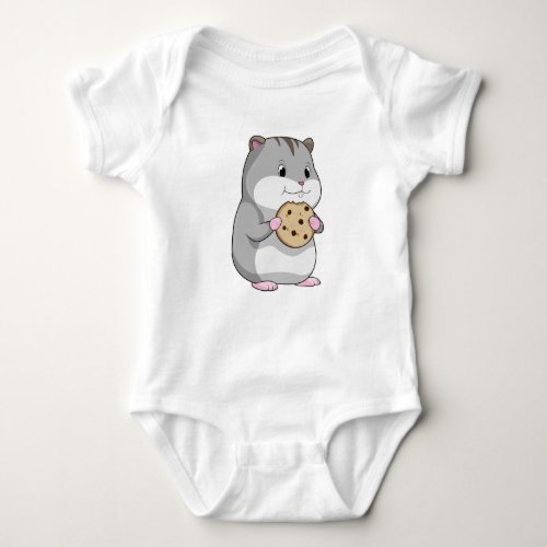 Hamster with Cookie Baby Bodysuit