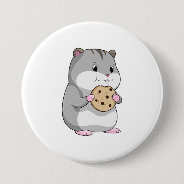 Hamster with Cookie Button (Front)