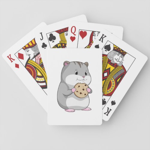 Hamster with Cookie Playing Cards