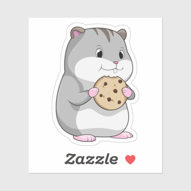 Hamster with Cookie Sticker (Sheet)