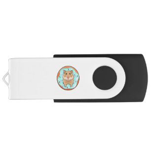 Hamster with Donut Flash Drive