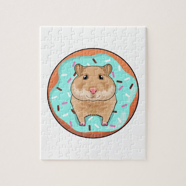 Hamster with Donut Jigsaw Puzzle (Vertical)