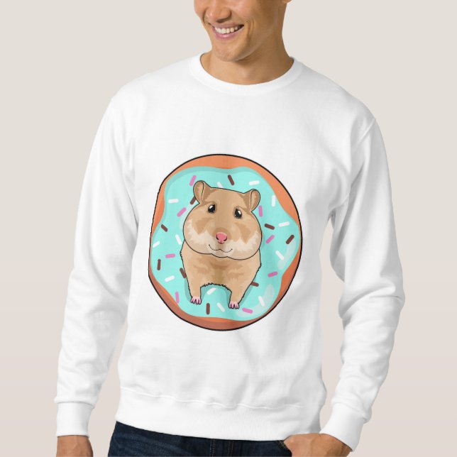 Hamster with Donut Sweatshirt (Front)