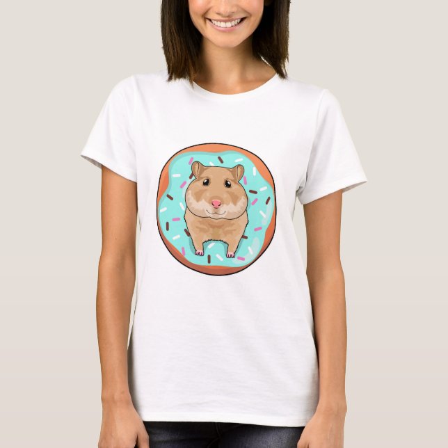 Hamster with Donut T-Shirt (Front)