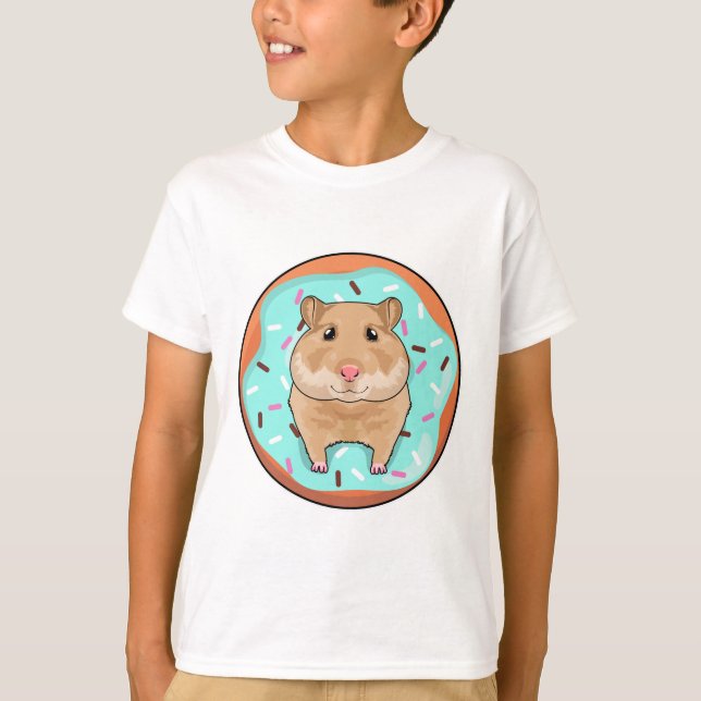 Hamster with Donut T-Shirt (Front)