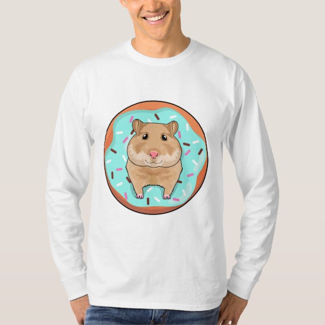 Hamster with Donut T-Shirt (Front)