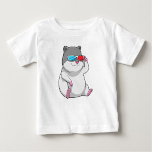 Hamster with Glasses Baby T-Shirt