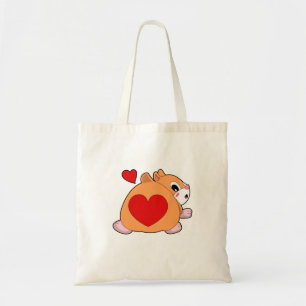 Hamster with Heart Tote Bag
