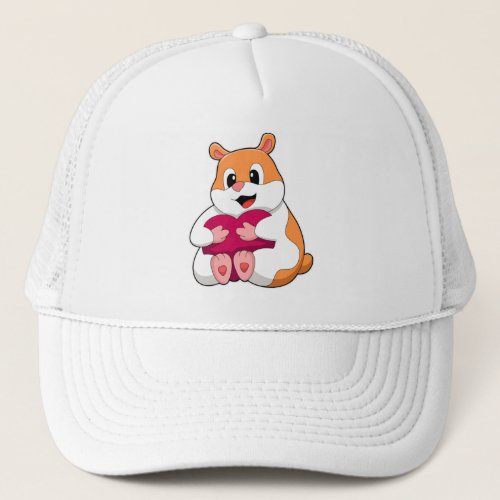 Hamster with Heart Trucker Hat