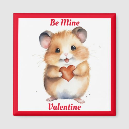 Hamster With Heart Valentine Magnet