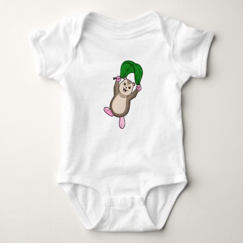 Hamster with Parachute Baby Bodysuit