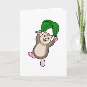 Hamster with Parachute Card