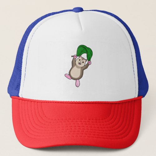 Hamster with Parachute Trucker Hat