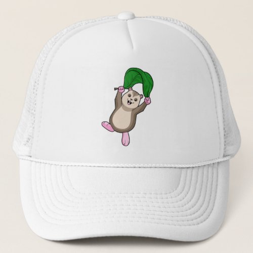 Hamster with Parachute Trucker Hat