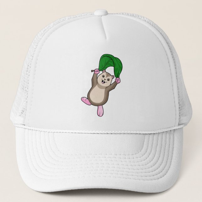 Hamster with Parachute Trucker Hat (Front)