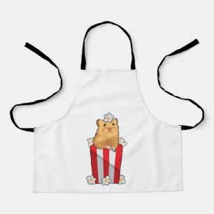 Hamster with Popcorn Apron