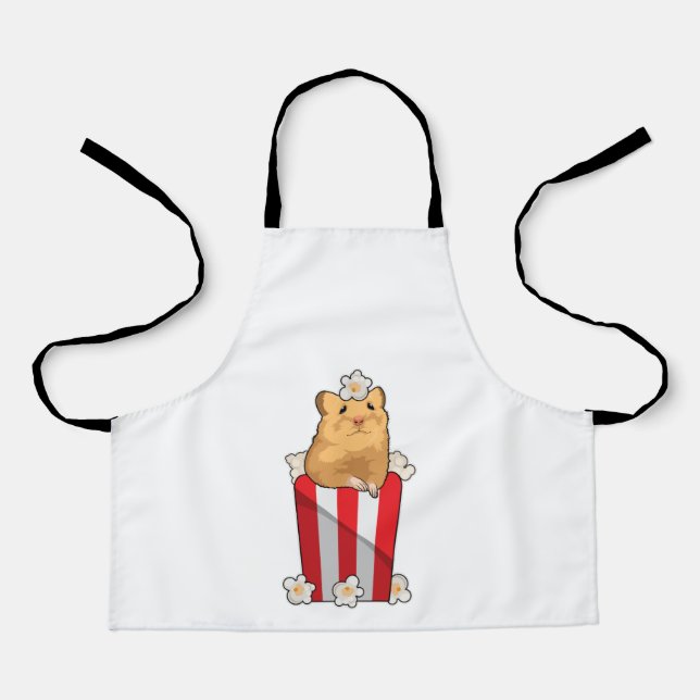 Hamster with Popcorn Apron (Front)
