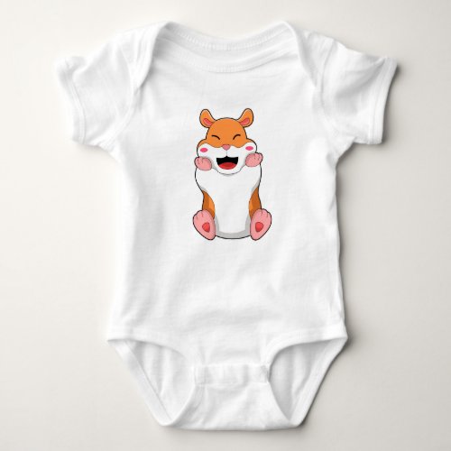 Hamster with red Cheeks Baby Bodysuit