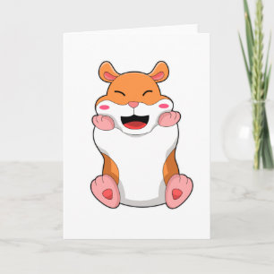 Hamster with red Cheeks Card