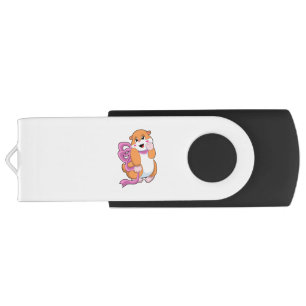 Hamster with Ribbon Flash Drive