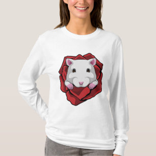 Hamster with Rose T-Shirt