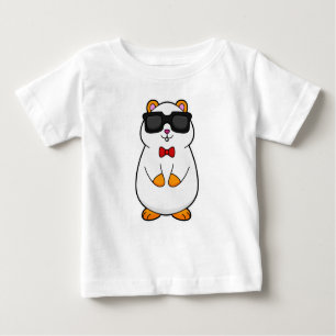 Hamster with Sunglasses & Bow tie Baby T-Shirt