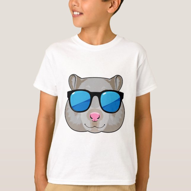 Hamster with Sunglasses T-Shirt (Front)