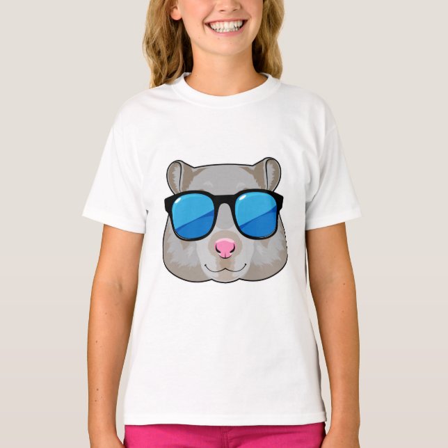 Hamster with Sunglasses T-Shirt (Front)
