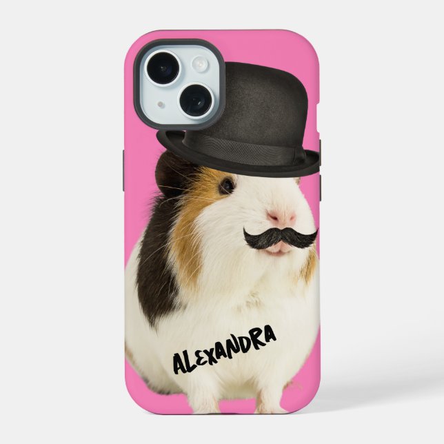 Hamster with Top Hat Fun Animal Iphone Case (Back)