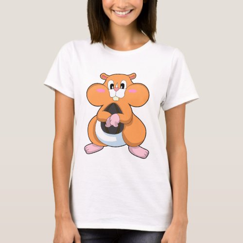 Hamster with Walnut T_Shirt