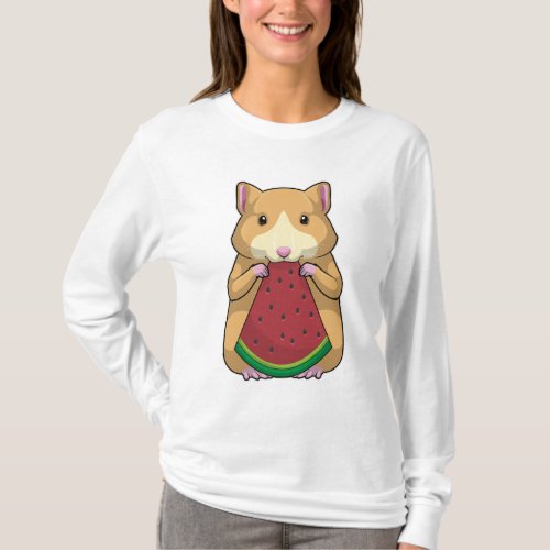 Hamster with Watermelon T_Shirt