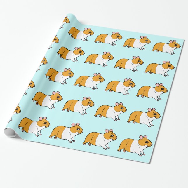 Hamster Wrapping Paper (Unrolled)