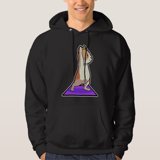 Hamster Yoga Poses Sport Gymnastics Ohm Heartbeat  Hoodie (Front)