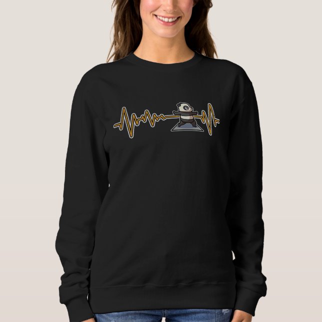 Hamster Yoga Poses Sport Gymnastics Ohm Heartbeat  Sweatshirt (Front)