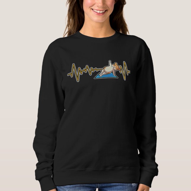 Hamster Yoga Poses Sport Gymnastics Ohm Heartbeat  Sweatshirt (Front)