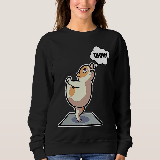 Hamster Yoga Poses Sport Gymnastics Ohm Heartbeat  Sweatshirt (Front)