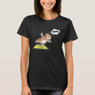 Hamster Yoga Poses Sport Gymnastics Ohm Heartbeat  T-Shirt