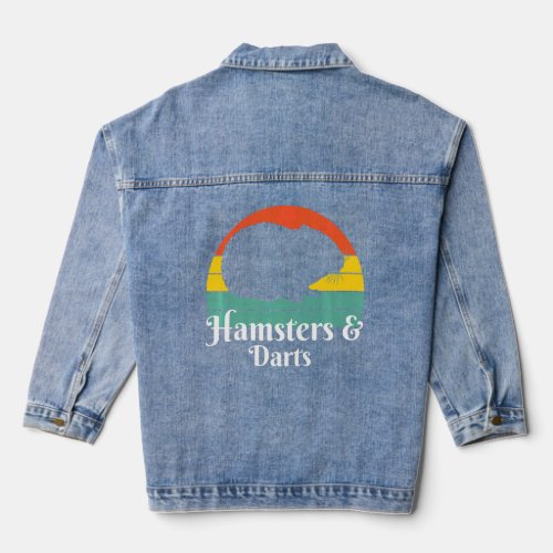 Hamsters And Darts   Denim Jacket