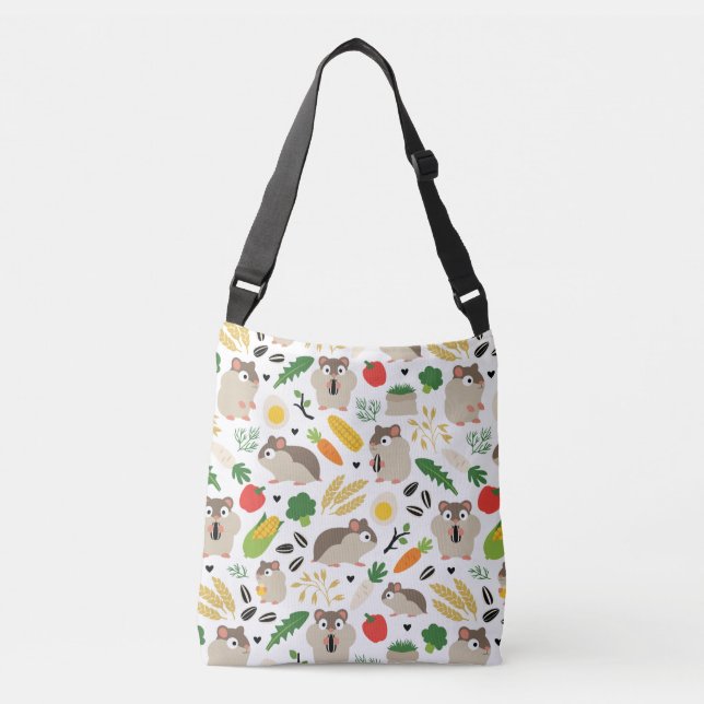 Hamsters And Their Treats Crossbody Bag (Front)