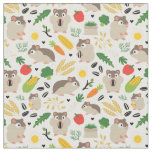 Hamsters And Their Treats Fabric