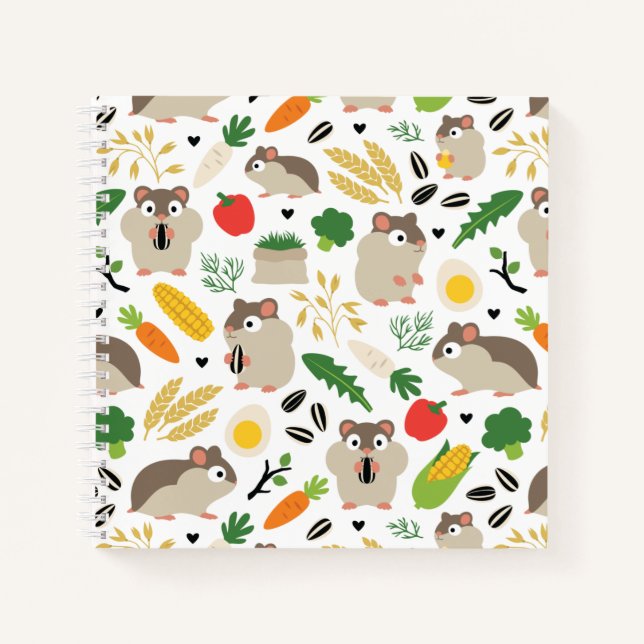 Hamsters And Their Treats Notebook (Front)