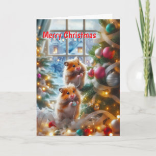 Hamsters' Christmas Card