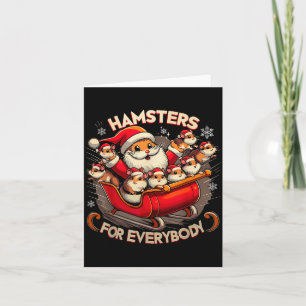 Hamsters For Everybody Christmas Pajamas Hamster K Card