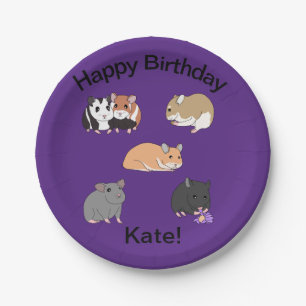 Hamsters Paper Plates