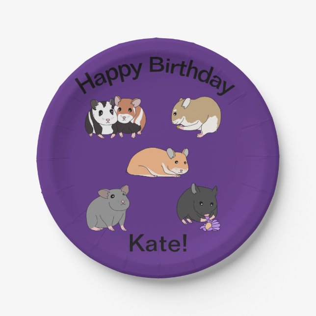 Hamsters Paper Plates (Front)