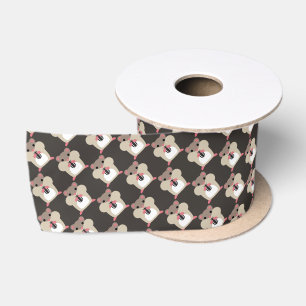 Hamsters seamless pattern satin ribbon