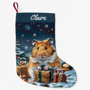 Hamsters With Gifts Christmas Small Christmas Stocking