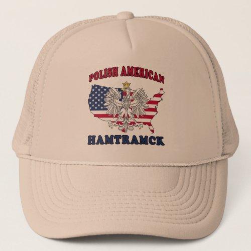Hamtramck Michigan Polish Trucker Hat