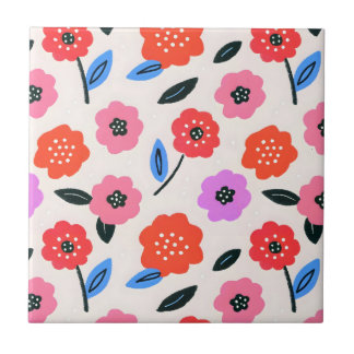 Han drawing flowers pattern ceramic tile