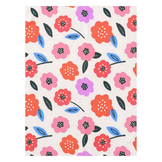 Han drawing flowers pattern tablecloth (Front)